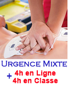Secourisme d’urgence Mixte (4H en Ligne + 4H en classe)